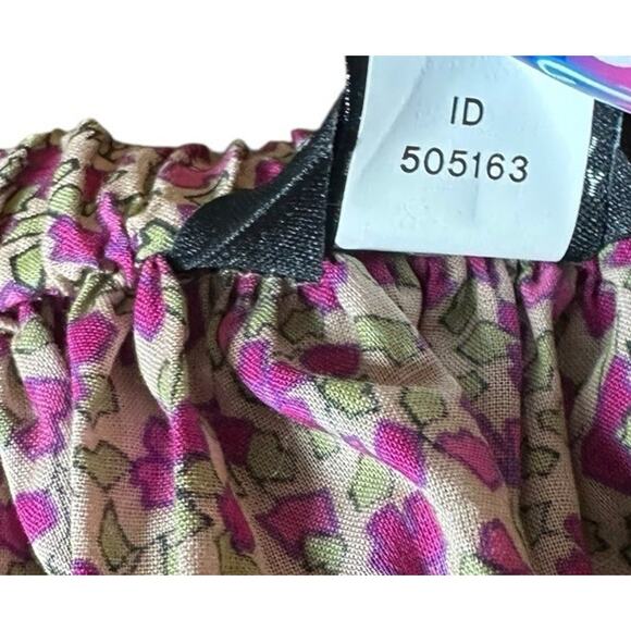 Vtg Moda International VS Y2K Halter Maxi Dress XL Ditzy Floral Cottagecore Boho - Picture 13 of 15